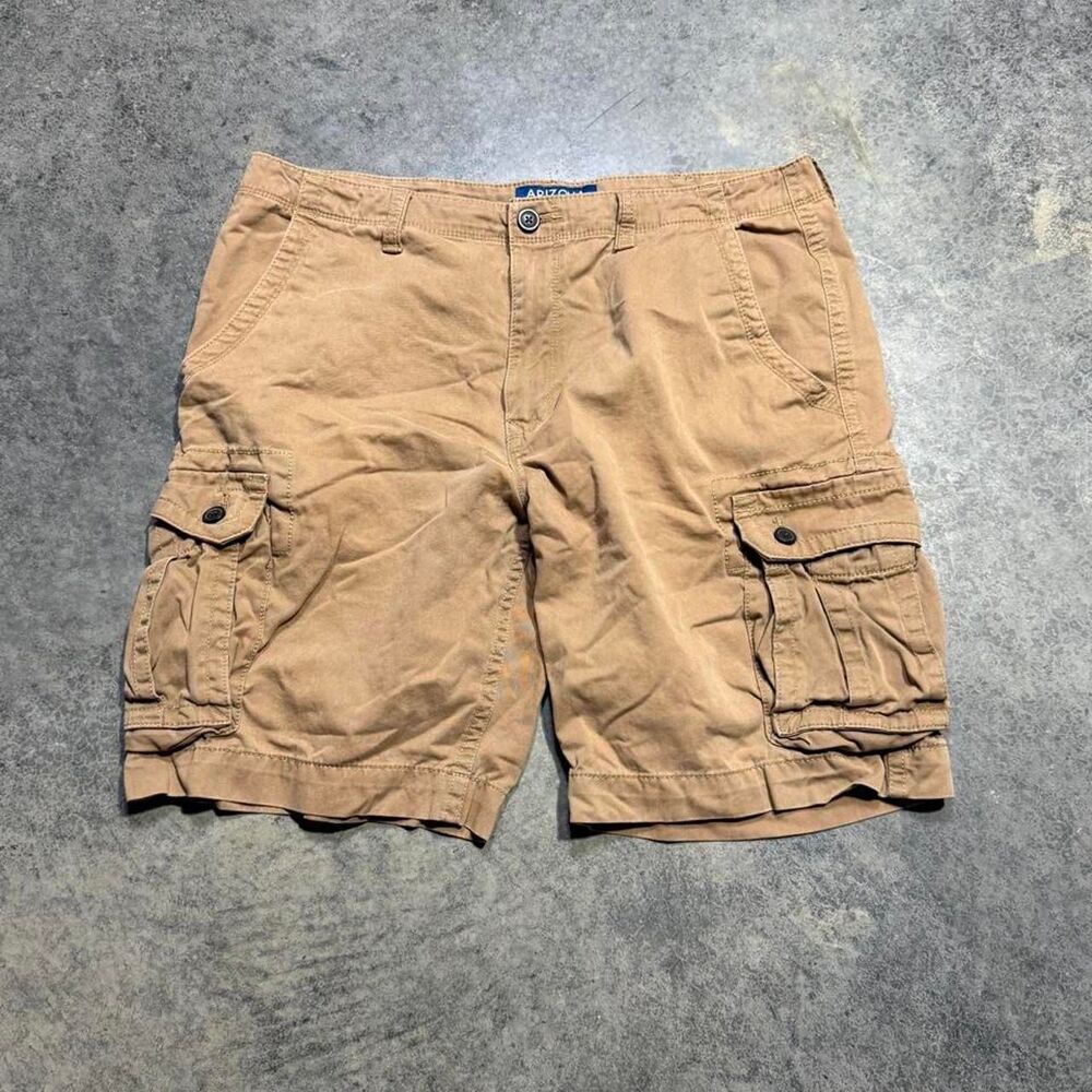 Arizona Men's Tan and Brown Shorts